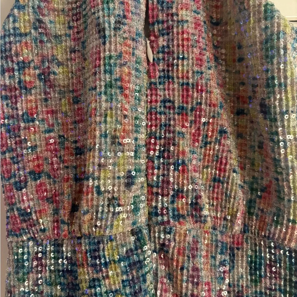 SAYLOR Multicolor Sequin Halter dress - Picture 4 of 4